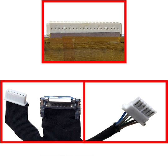 Flex Screen Cable Sony Vgn-c1s C1z C2s C260e Pcg-6r1m Vgn-c 20pin 073-0011-2522_a Oem Code 1-flex0876