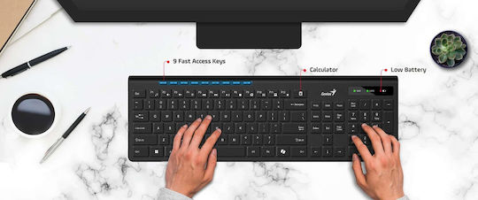 Genius Slimstar 7230 Nur Tastatur Englisch US