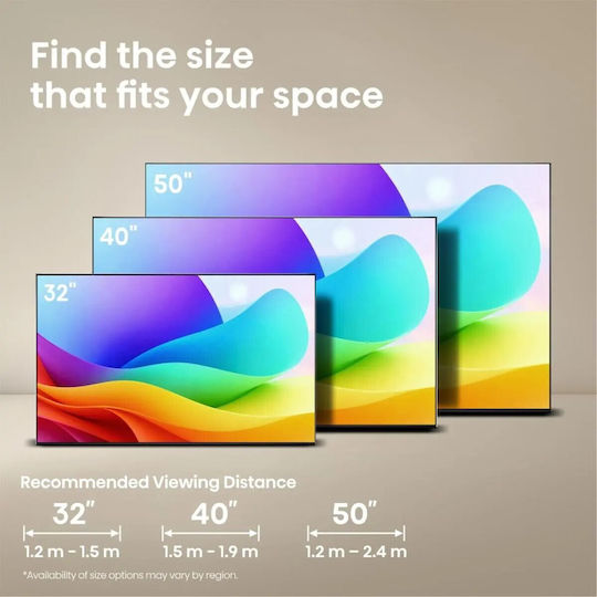 Hisense Smart Fernseher 50 Zoll Volle HD QLED A5S HDR (2026) 50A5S
