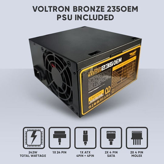 Futura Millenia ECO M600 PRO Gaming Midi-Turm Computergehäuse mit RGB-Beleuchtung Schwarz