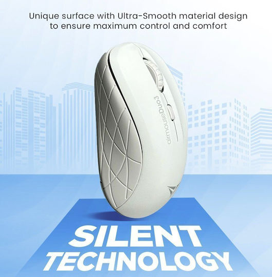 Alcatroz DUO Ασύρματο Εργονομικό Bluetooth Ποντίκι Mist