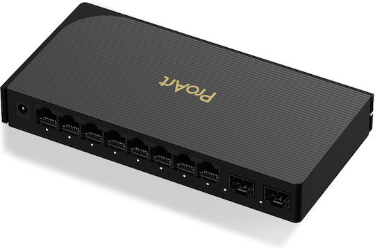 Asus Proart PQG-U1080 Unmanaged L2 Switch with 8 Gigabit (1Gbps) Ethernet Ports and 2 SFP Ports