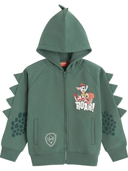 Kinder-Sweatshirt Strickjacke Grün