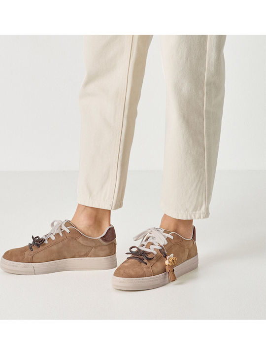 Damen Anatomische Sneakers Camel