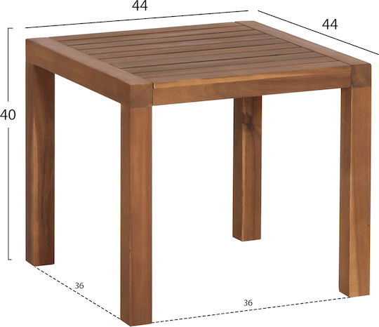 Garten- und Outdoor-Möbelset Shigan 3 Stück Natur mit Kissen