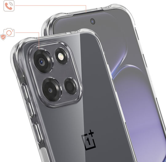 Avizar Handyhülle OnePlus Nord 6 Aus Weichem Silikon Mit Verstärkten Ecken Transparant