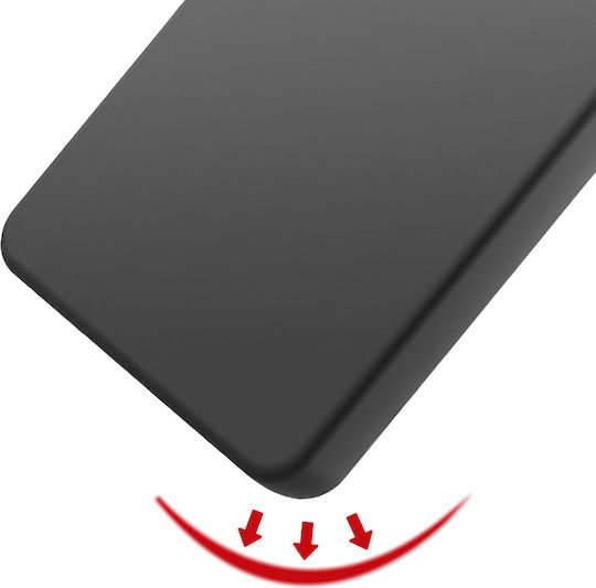 Husă Avizar Sony Xperia 10 Vii Silicon Moale Cu Curea Detasabilă Neagră