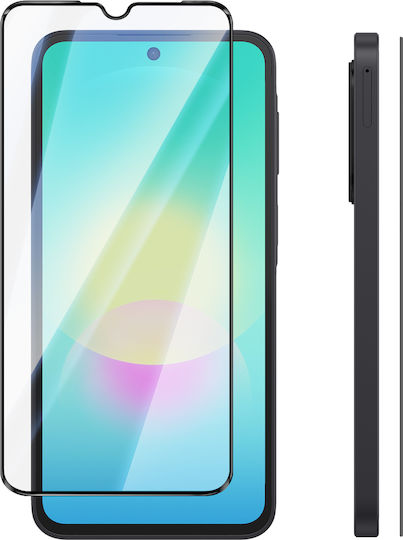 Avizar Закалено Стъкло Протектор За Екран Samsung Галакси A27 Анти-Шок Анти-Замърсяване Черен Прозрачен