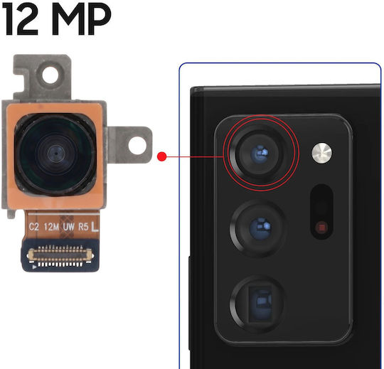 Clappio 12mp Ultra Wide Angle Rear Camera Samsung Galaxy Note 20 Ultra Black