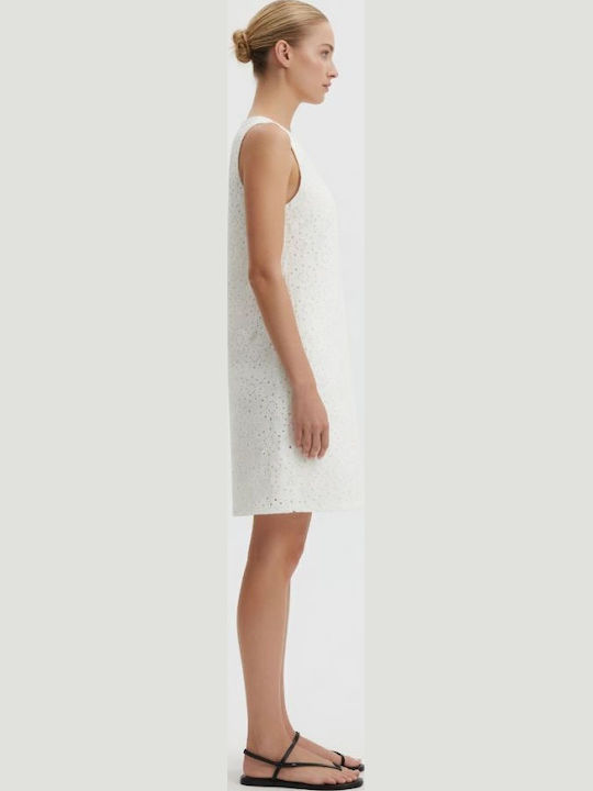 Sommer Mini Damenkleid Weiß