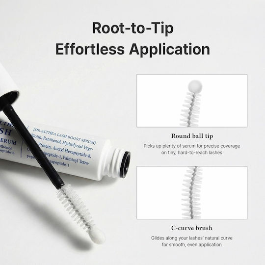 Dr. Althea Lash Boost Serum Feuchtigkeitsspendendes Serum Für Wimpern Mit Peptide & Hyaluronsäure Für Nährende 9ml