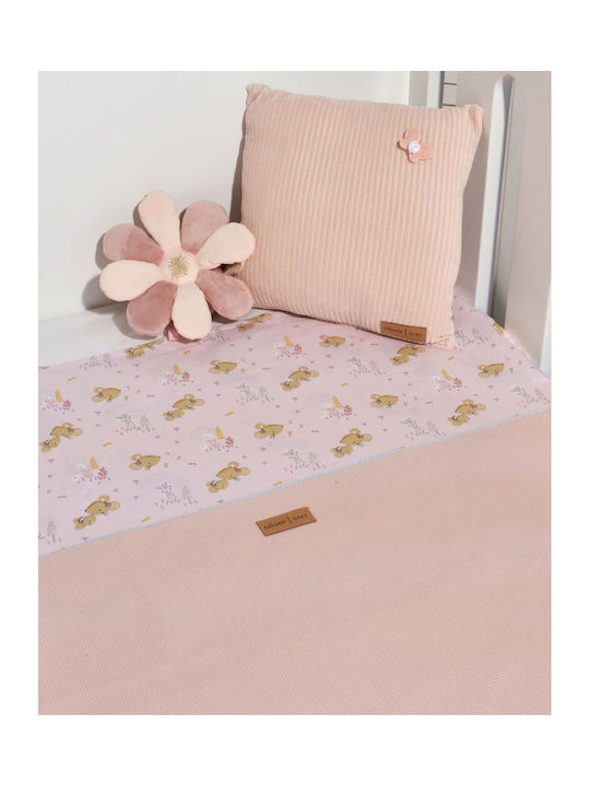 Baby Oliver Pătură Pepinieră Swaddling pături 100% bumbac Roz Pink 75x95cm