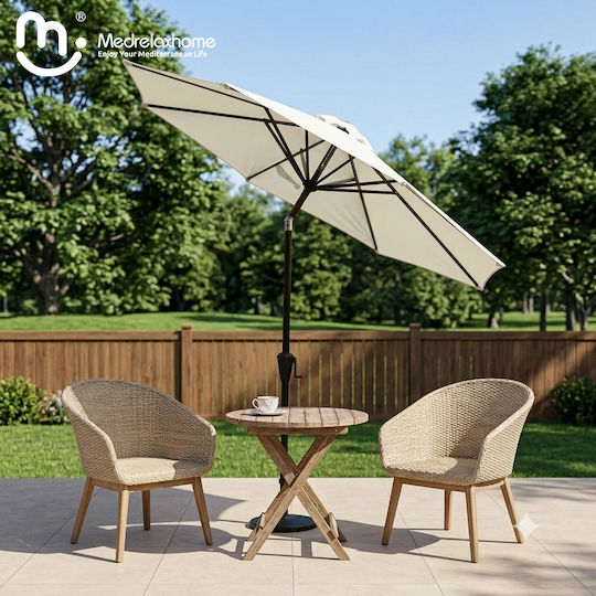 Garten- und Terrassen-Sonnenschirm mit Neigung