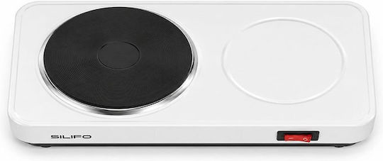 Silifo SF6622 Silifo Kochplatte Emaille Einzeln Weiß