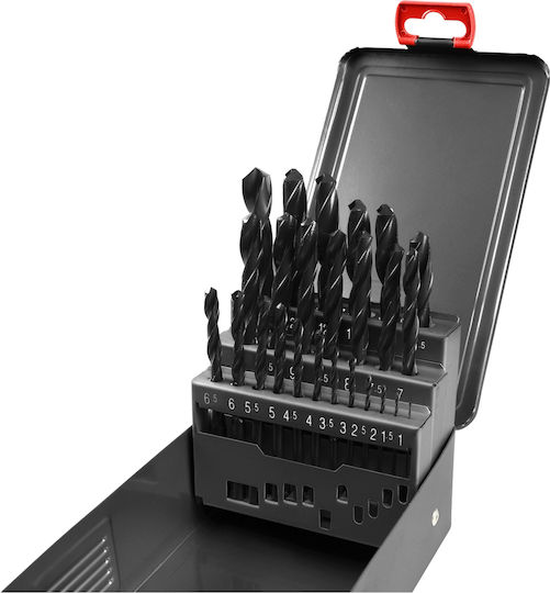 Set Burghie Metal HSS Extol Premium 25 Bucăți 1-13 Mm Din 338 8801192