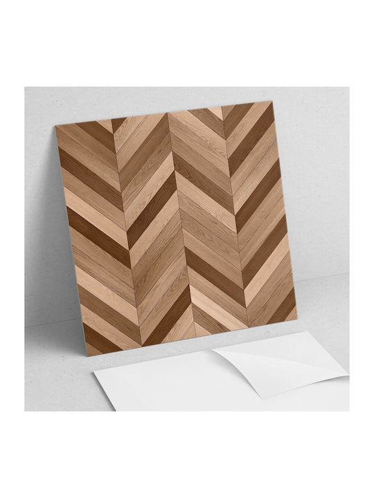 Set Vinyl Fliesen Holzdesign Fischgrät Küche Oder Bad 4x50x50 cm