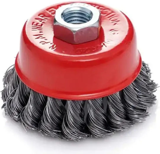 Front Steel Brush M14 Tagred 75 Mm Braided Wire Ta4098