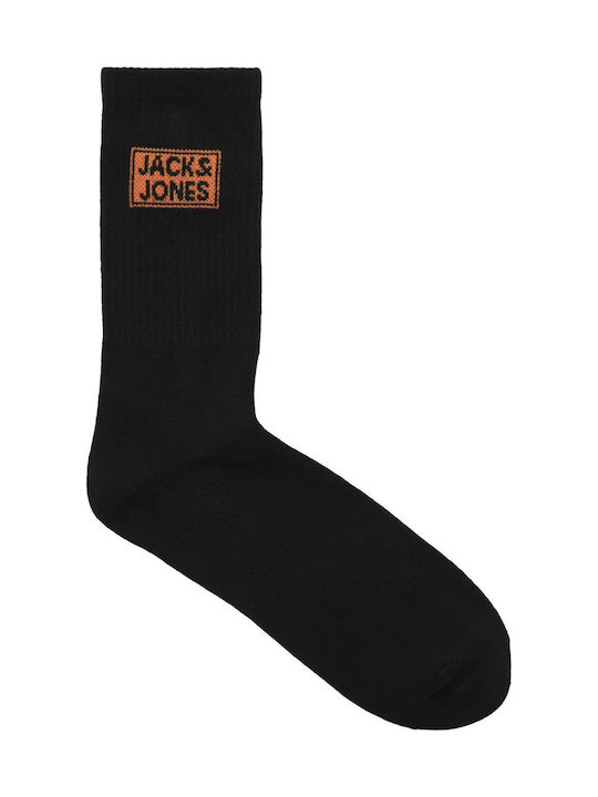 Jack & Jones Κάλτσες για Τέννις Μαύρες 3 Ζεύγη