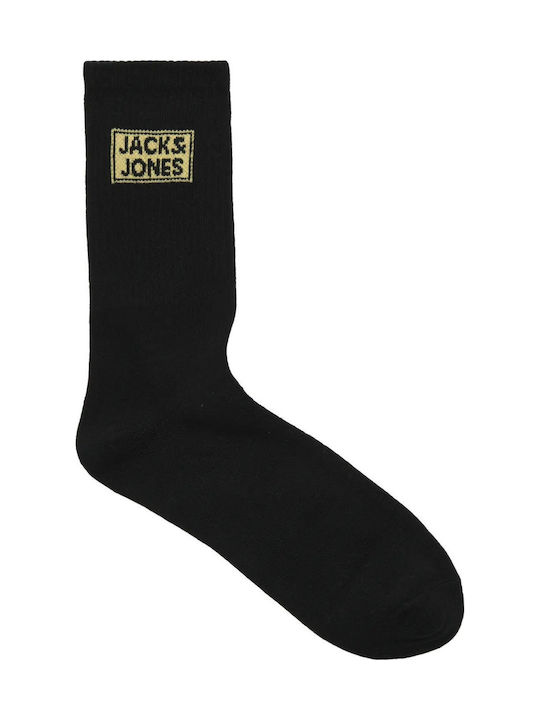 Jack & Jones Κάλτσες για Τέννις Μαύρες 3 Ζεύγη