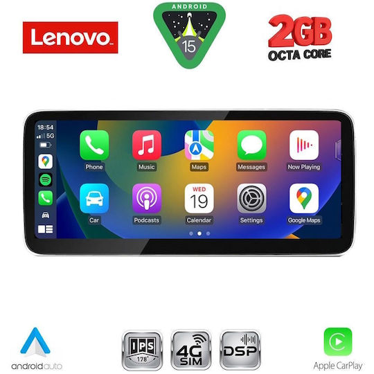 Lenovo Car Audio System for Audi A6 2012-2015 Bluetooth USB AUX WiFi GPS Apple CarPlay Android Auto with 10.33" Touch Screen
