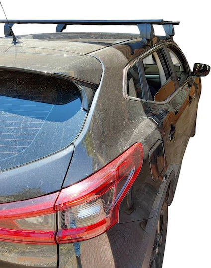 Menabo Таванни Стелки за Автомобил Алуминиеви за Nissan Qashqai 2014>2021 с Крака за Покривен Багажник и Заключване Черни МП.NQASHQAI.33