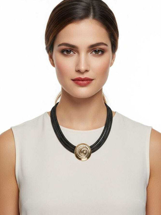 Liva Fashion Halskette Schwarz