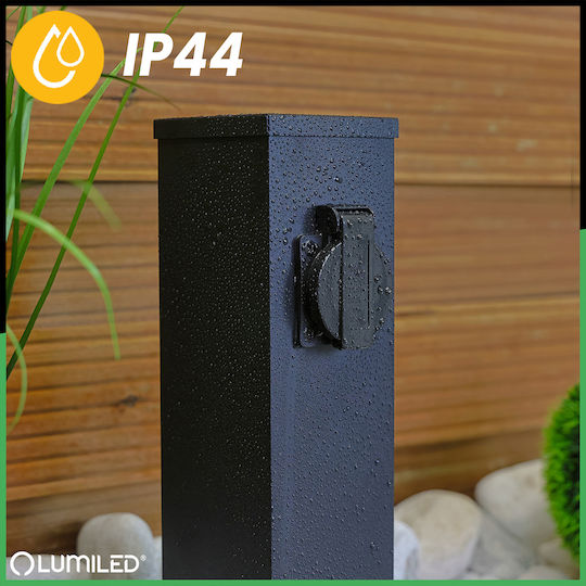 Iberi Coloană Externă de Grădină 230v 22cm 2x Priză Lumiled