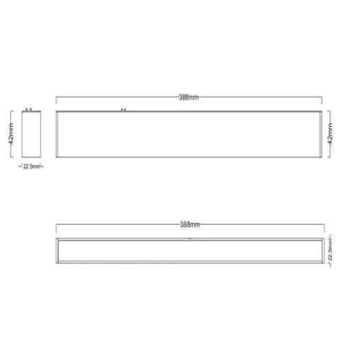 Baris Light LED Commercial Linear Wall Lighting 15W Natural White