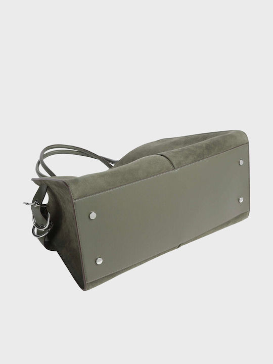 Clarice Tote Lederne Damenhandtasche Tote Handtasche Grüne
