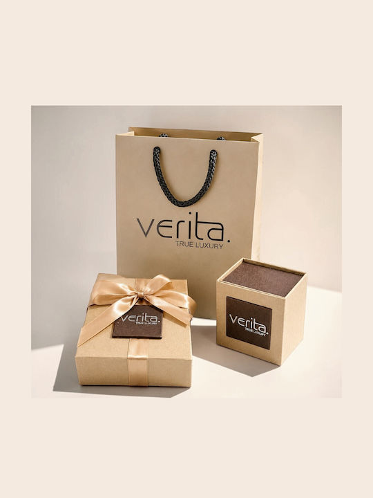 Verita Women's Eternity Band Ring with Zircon Made of Gold Plated Silver