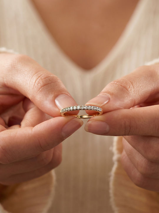 Kiriakos Gofas Women's Ring with Diamond from 18K Gold