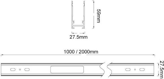 Baris Light LED Power Supply For Magnetic Track