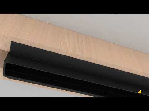 Magnetische Eingelassene Schiene Mini Track M-recessed Sandy Schwarz Dali 1m