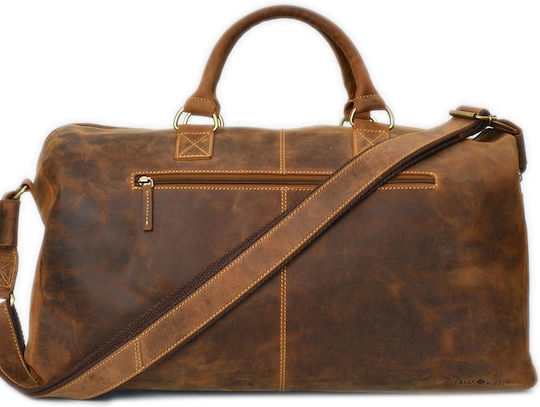 Greenburry Geantă Voiaj Maro din Piele M52xL26xÎ27cm