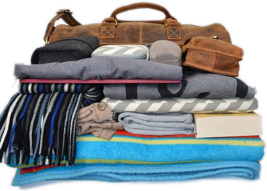 Greenburry Geantă Voiaj Maro din Piele M52xL26xÎ27cm