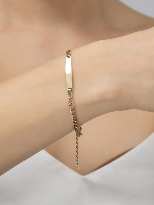 Bratari Pentru Femei Brățară Identitate Cu Nume Din Aur 14K