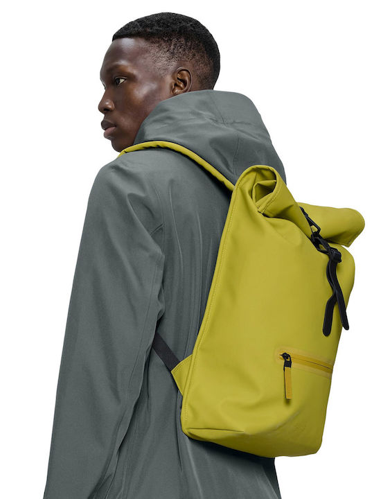 Rains Rucsac Rolltop Waterproof Galben
