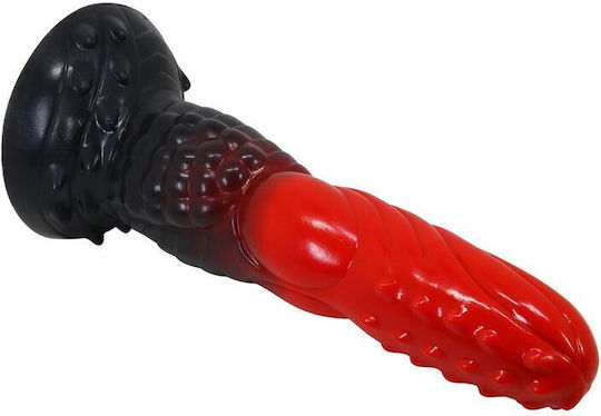 Dragon Dildo με Βεντούζα Κόκκινο