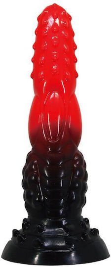 Dragon Dildo με Βεντούζα Κόκκινο