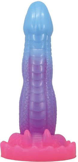 Power Monsters Dildo με Βεντούζα Μπλε