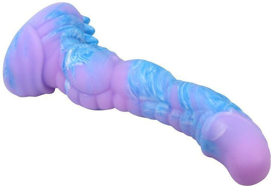 Power Monsters Dildo με Βεντούζα Μπλε