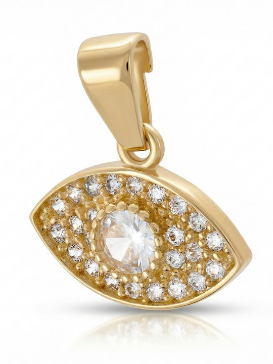 Kiriakos Gofas Charm Очи от Злато 9К