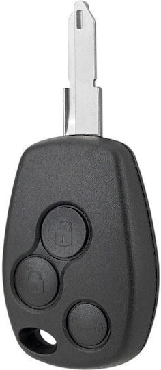 Carcasă Telecomandă Auto 3 Butoane Cu Lamă Compatibilă Dacia Logan Sandero Duster