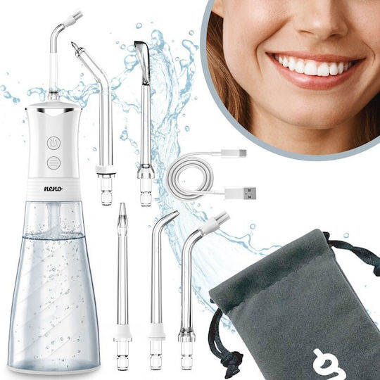 Neno Water Flosser 350ml Επαναφορτιζόμενο Λευκό