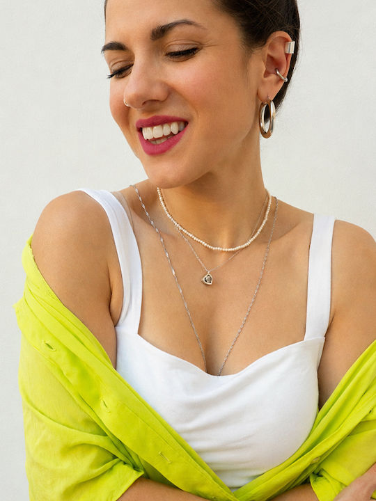 Theodora's Jewellery Kette Körper Spirale aus Rostfreiem Stahl JT-AM081 Silber Theodora's Jewellery Kette Körper Spirale aus Rostfreiem Stahl JT-AM081 Silber