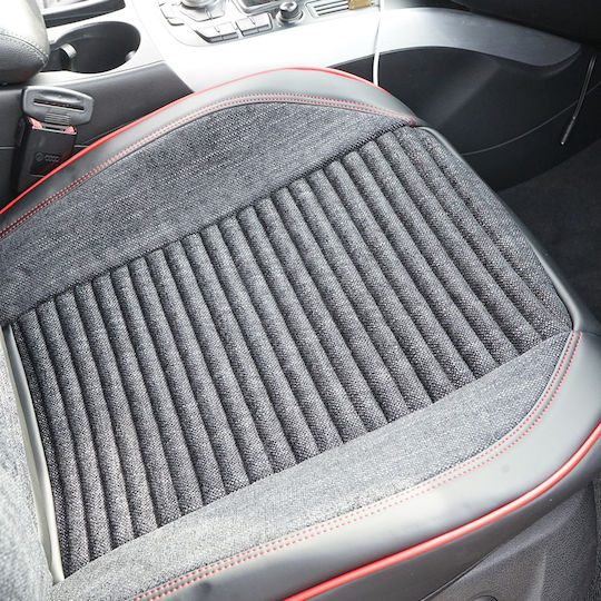 Set Premium De Huse Scaune Auto Blaze Torque Model Sporty Design Universal Ergonomic Piele Sintetica Inserții Textile Negre Roșii