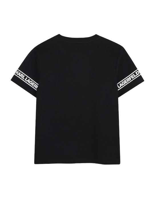 Karl Lagerfeld Детска тениска Black