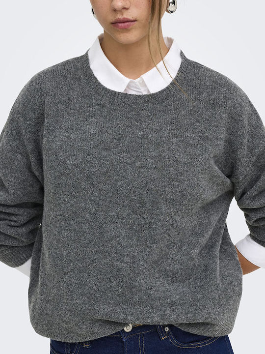 Women's Long Sleeve Grey Blouse