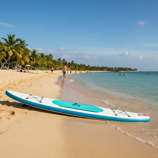 Dream House Aufblasbare SUP Board mit Länge 3,5m Hellblau