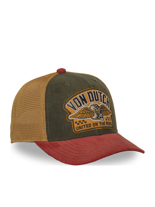Von Dutch Unisex Șapcă Trucker Portocaliu Ulei Vd 1 Cs Sem 19-Olive Orange